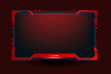 Twitch stream overlay package including facecam overlay set , offline, starting soon, twitch panelsのイラスト素材