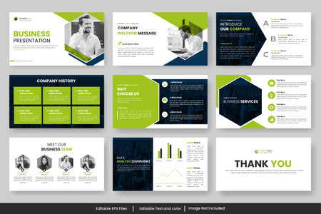 Presentation template for promotion, advertising, flyer, brochure, product, report, banner, business, modern style backgroundのイラスト素材