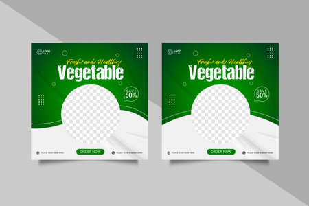 Vector organic food template restaurant design conceptのイラスト素材