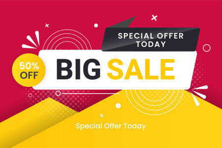 Sale banner set promotion with color background and super offer banner template with editable textのイラスト素材