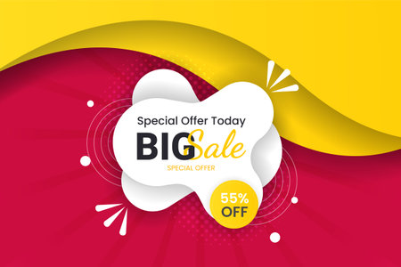 Sale banner set promotion with color background and super offer banner template with editable textのイラスト素材