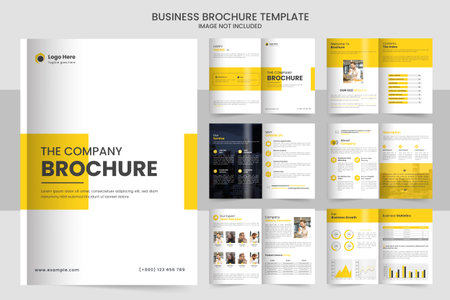 Brochure template layout design and corporate minimal company profile multipage brochure templateのイラスト素材