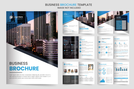 Brochure template layout design and corporate minimal company profile multipage brochure templateのイラスト素材