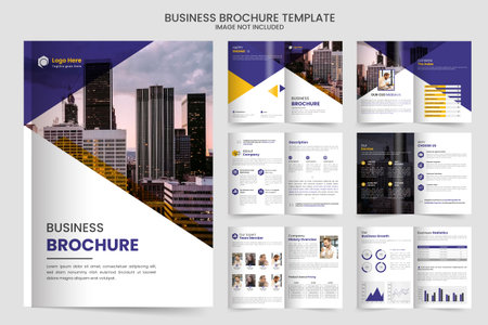 Brochure template layout design and corporate minimal company profile multipage brochure templateのイラスト素材