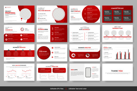 Vector corporate business presentation and business portfolio, profile design, project report, corporate profileのイラスト素材