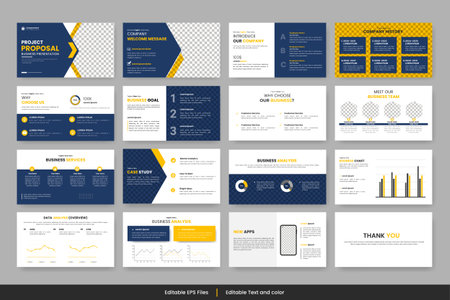 Vector corporate business presentation and business portfolio, profile design, project report, corporate profileのイラスト素材