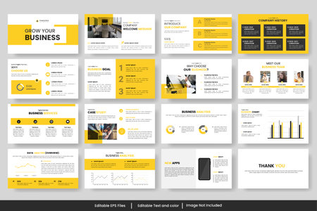 Vector corporate business presentation and business portfolio, profile design, project report, corporate profileのイラスト素材