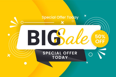 Super sale banner template design Big sales special offer end of season partyのイラスト素材