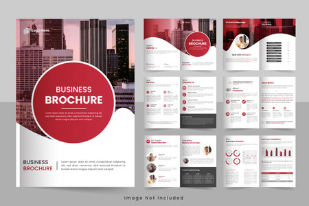 company profile brochure design Brochure creative design Multipurpose template with coverのイラスト素材