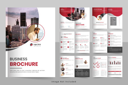 company profile brochure design Brochure creative design Multipurpose template with coverのイラスト素材