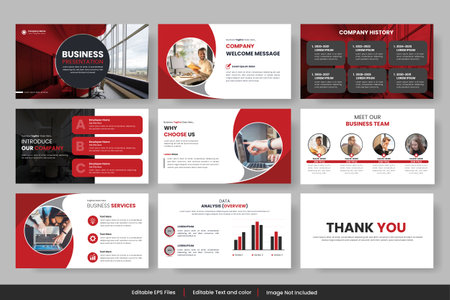 Vector corporate business presentation project proposal template, profile design, project report, corporate profileのイラスト素材