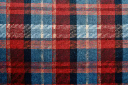 Plaid textured one fabric background, Tartan vector textile of background check texture with a seamless pattern, . Ai generatedの素材