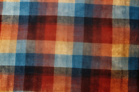 Plaid textured one fabric background, Tartan vector textile of background check texture with a seamless pattern, . Ai generatedの素材