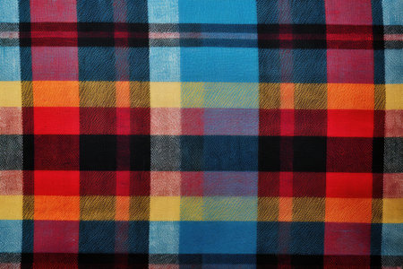 Plaid textured one fabric background, Tartan vector textile of background check texture with a seamless pattern, . Ai generatedの素材