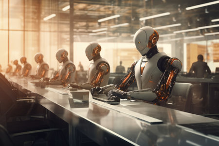 Quantum Computer Research by Scientists in High-Tech Laboratory, futuristic user interfaces . Ai generatedの素材