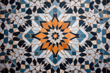 A sugar skull pattern in bright, bold colors for Dia de los Muertos AI generatedの素材