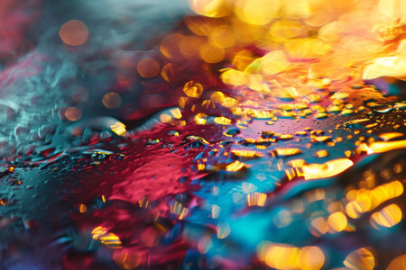 Colorful Abstract Background with Shimmering Metallic Colors Ai generatedの素材