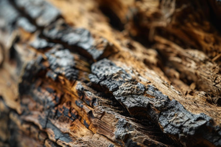 Close Up Image of Wooden AI generatedの素材