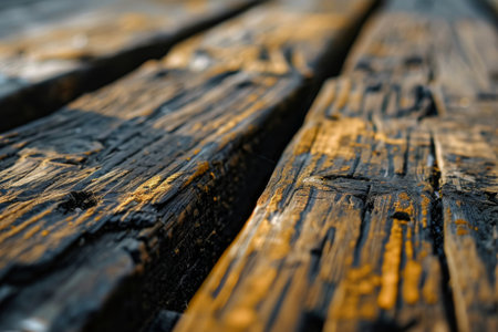 Close Up Image of Wooden AI generatedの素材