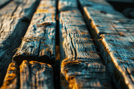 Close Up Image of Wooden AI generatedの素材