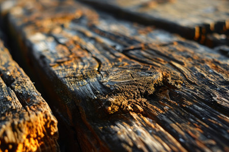 Close Up Image of Wooden AI generatedの素材