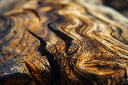 Close Up Image of Wooden AI generatedの素材