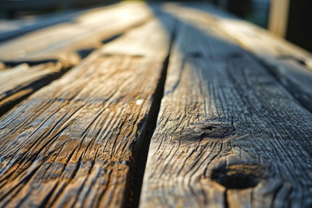 Close Up Image of Wooden AI generatedの素材
