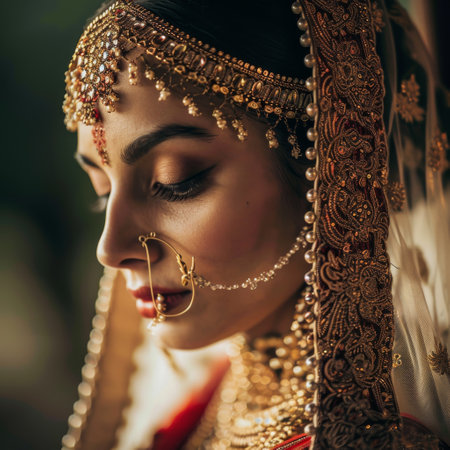 Indian woman ready for marriage Ai generatedの素材