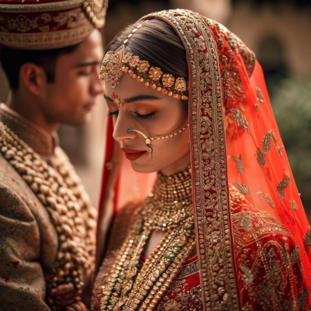 Indian woman ready for marriage Ai generatedの素材