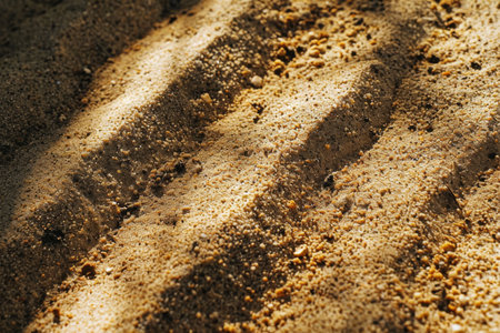 Rough texture of a sand, Abstract white sand dunes texture background Ai generatedの素材