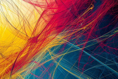 Abstract lines as decorative wallpaper background, Abstract organic lines Wallpaper background design AI generatedの素材