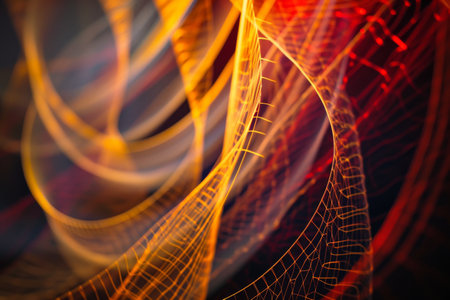 Abstract lines as decorative wallpaper background, Abstract organic lines Wallpaper background design AI generatedの素材