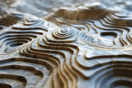 Abstract organic lines as wallpaper texture background, Aesthetic abstract organic lines as wallpaper texture AI generatedの素材