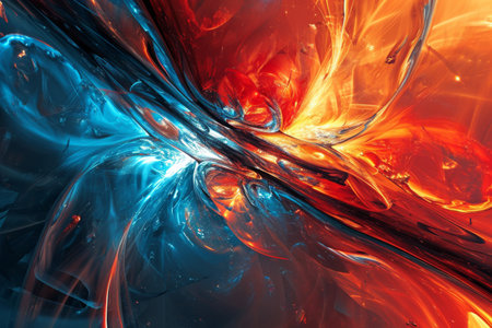 Dynamic abstract wallpaper background AI generatedの素材