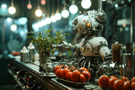 Technology of food synthesizers in the future AI generatedの素材