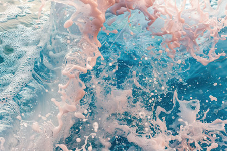 Dreamy firefly backdrop in a tranquil setting AI generatedの素材