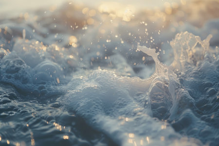 Dreamy firefly backdrop in a tranquil setting AI generatedの素材