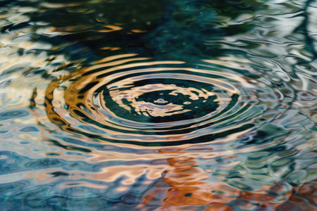 Flowing streams of blended hues AI generatedの素材