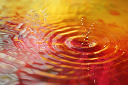 Flowing streams of blended hues AI generatedの素材