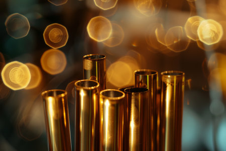Steampunk-inspired metal straws with bokeh effect --ar 3:2 Job ID: 619edfd5-43b8-4b74-aca3-e6cd54e6b4b4の素材