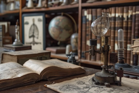 The evolution of medical science through history, AI generatedの素材