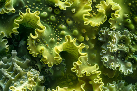 The patterns and formations created by bacterial growth --ar 3:2 Job ID: 1eea5575-2845-48b3-a0f0-1f3691722347の素材