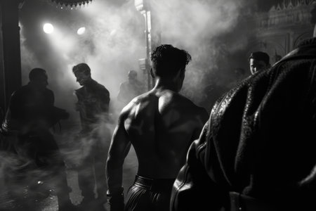 The smell of sweat and leather permeating the air --ar 3:2 Job ID: 5f63545b-acf3-4180-ab3a-20d806264fd2の素材