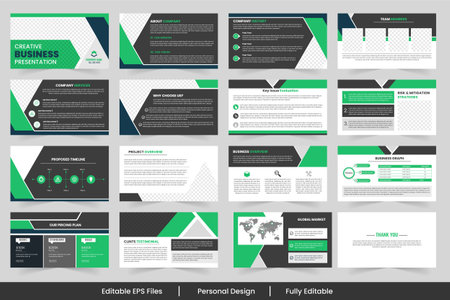 Creative project strategy layout showcases design and service  presentation templateCreative project strategy layout showcases design and service  presentation templateのイラスト素材