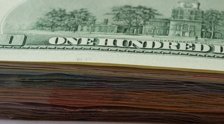 money, a lot of paper money as a background