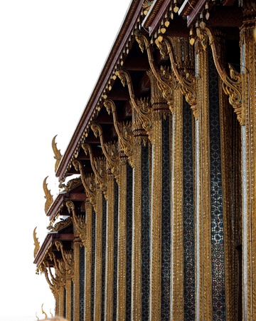 fragment of the wall of the temple in Bangkok,Tailandのeditorial素材