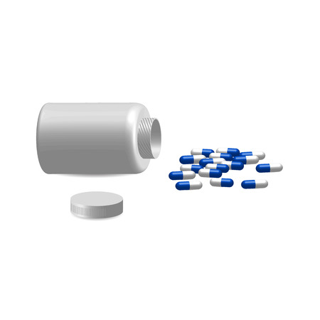 Many tablets and case. EPS 10 vector illustrationのイラスト素材
