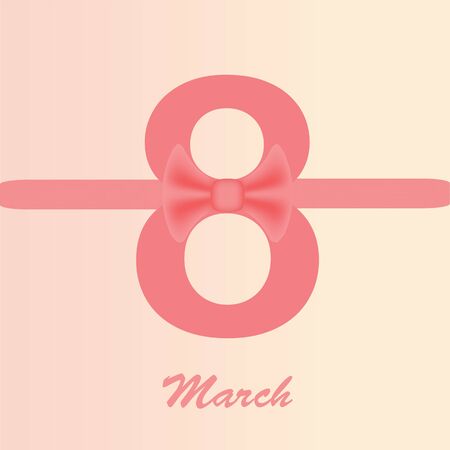 Greeting Card for March 8. International Women's Day design template.のイラスト素材