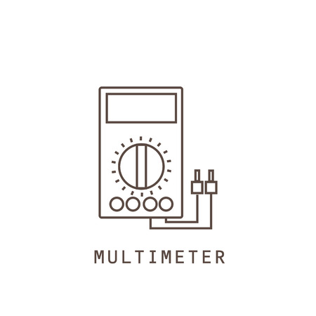 Icon multimeter. Vector illustration.のイラスト素材