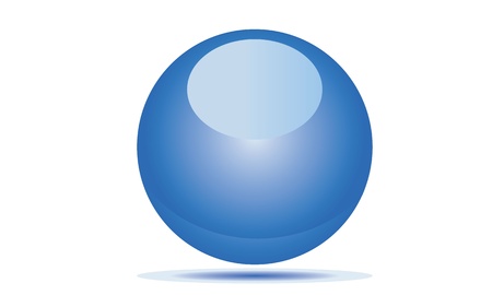 Blue Glass Ballのイラスト素材